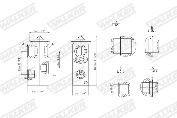 Walker Expansieventiel, airconditioning WEX00048