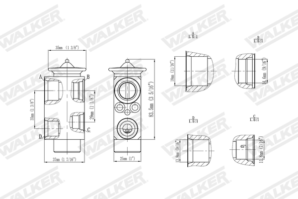 Walker Expansieventiel, airconditioning WEX00049