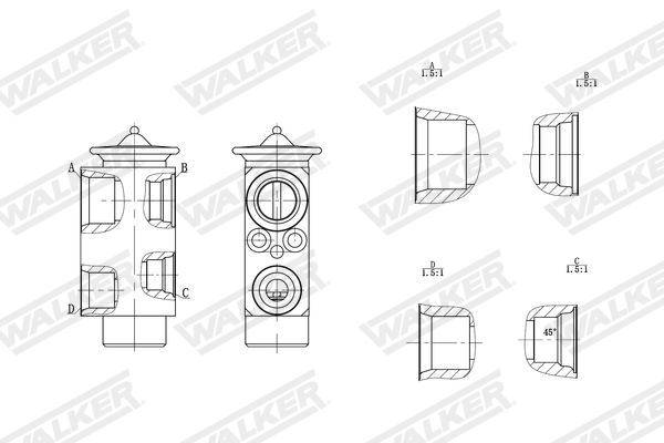 Walker Expansieventiel, airconditioning WEX00049