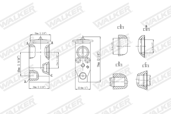 Walker Expansieventiel, airconditioning WEX00053