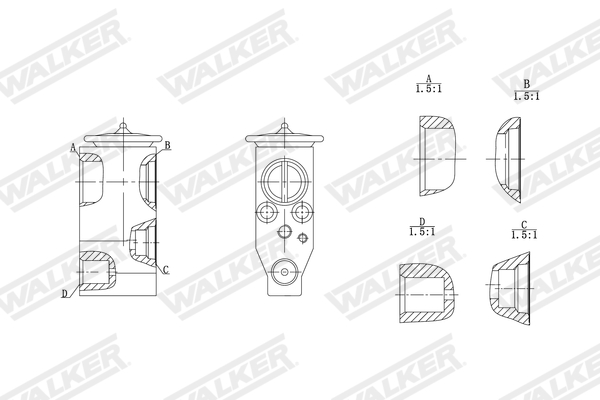 Walker Expansieventiel, airconditioning WEX00053