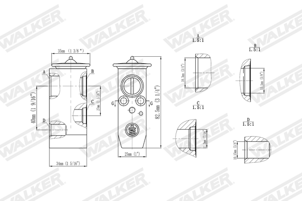 Walker Expansieventiel, airconditioning WEX00054