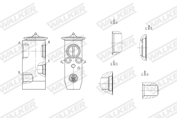Walker Expansieventiel, airconditioning WEX00054