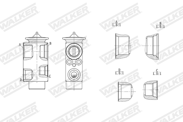 Walker Expansieventiel, airconditioning WEX00057