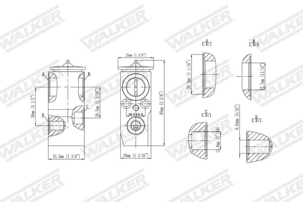 Walker Expansieventiel, airconditioning WEX00061