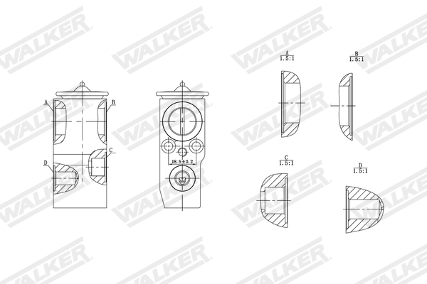 Walker Expansieventiel, airconditioning WEX00061