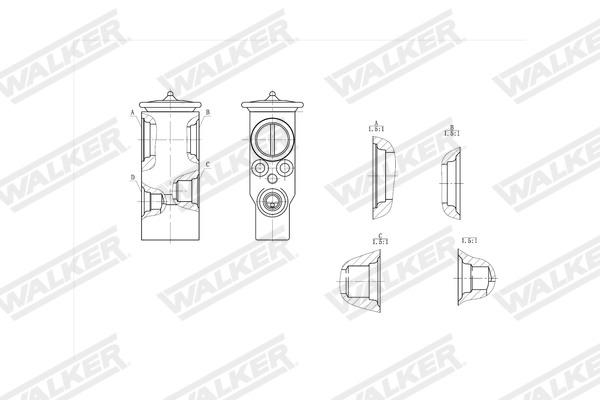 Walker Expansieventiel, airconditioning WEX00062