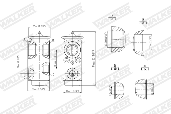 Walker Expansieventiel, airconditioning WEX00063