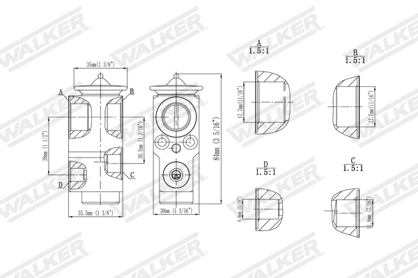 Walker Expansieventiel, airconditioning WEX00067