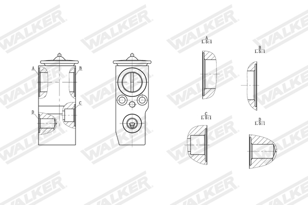Walker Expansieventiel, airconditioning WEX00068