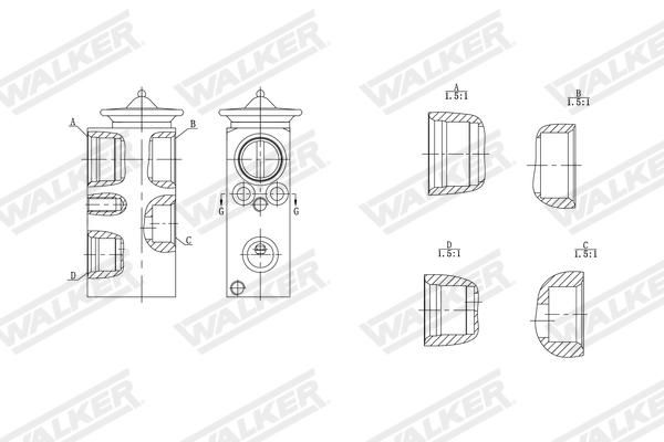 Walker Expansieventiel, airconditioning WEX00070