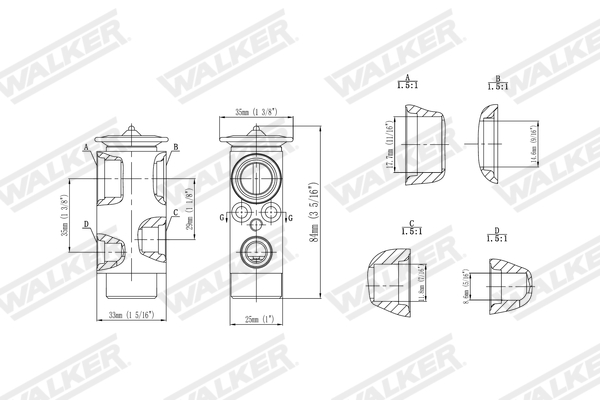 Walker Expansieventiel, airconditioning WEX00071