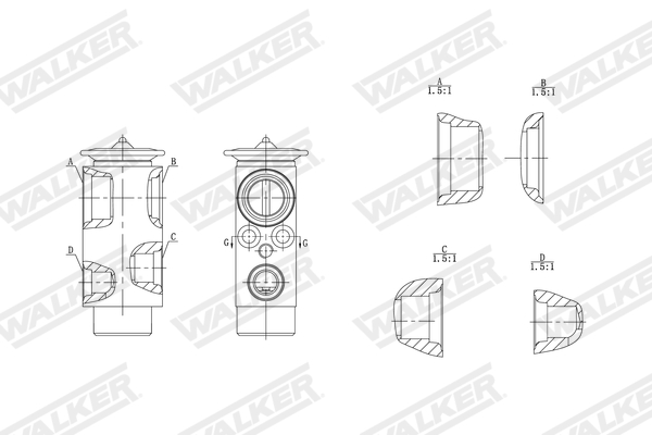 Walker Expansieventiel, airconditioning WEX00071