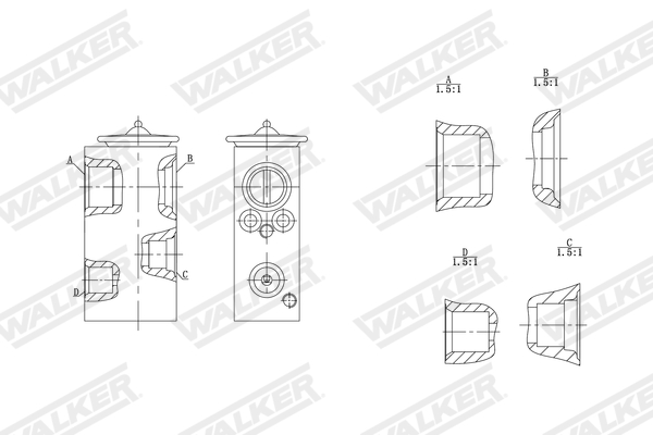 Walker Expansieventiel, airconditioning WEX00072