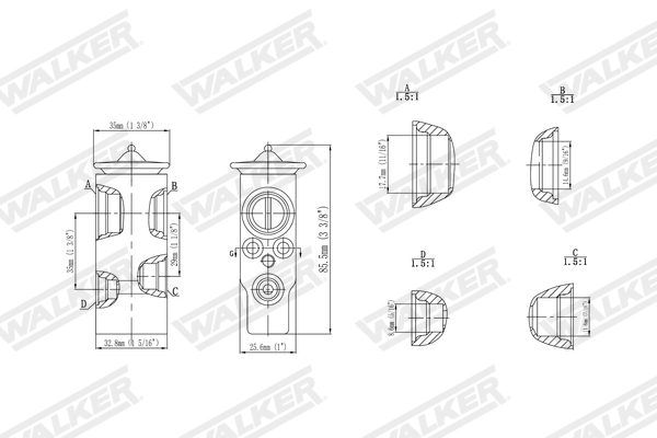 Walker Expansieventiel, airconditioning WEX00073