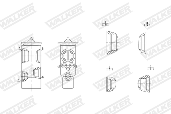 Walker Expansieventiel, airconditioning WEX00073