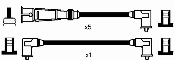 NGK Bougiekabelset 0512
