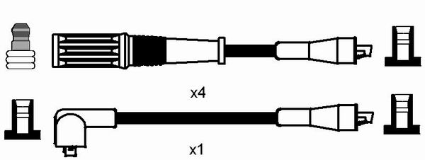 NGK Bougiekabelset 8502