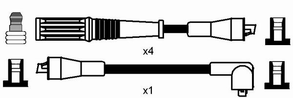 NGK Bougiekabelset 8528