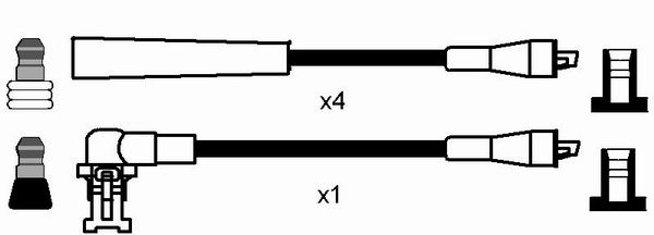 NGK Bougiekabelset 7153