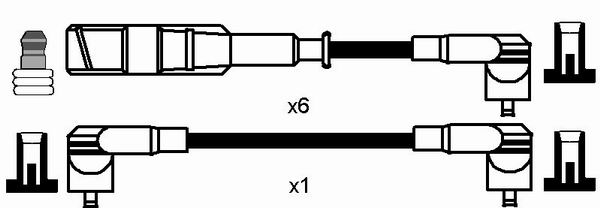 NGK Bougiekabelset 0954