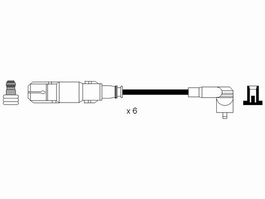 NGK Bougiekabelset 7065