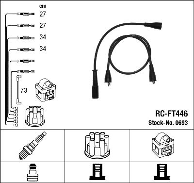 Bougiekabelset NGK 0693