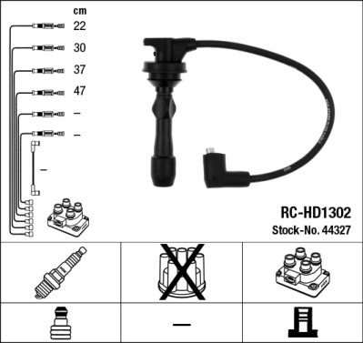 Bougiekabelset NGK 44327