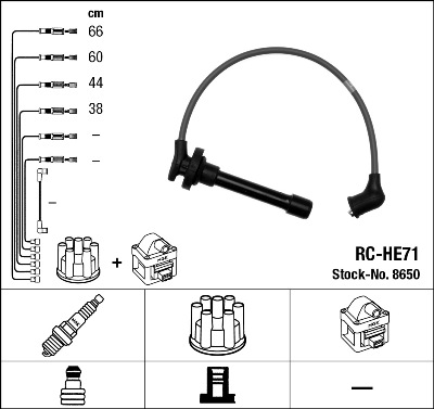 Bougiekabelset NGK 8650