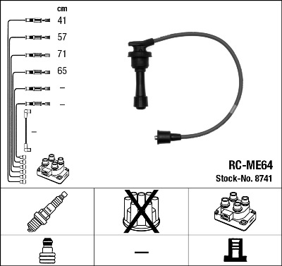 Bougiekabelset NGK 8741