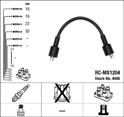 Bougiekabelset NGK 4946