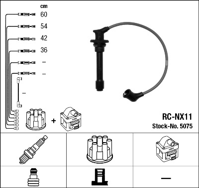 Bougiekabelset NGK 5075