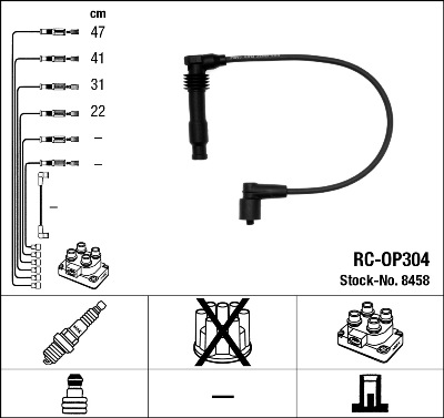 Bougiekabelset NGK 8458