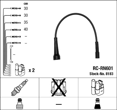 Bougiekabelset NGK 8183