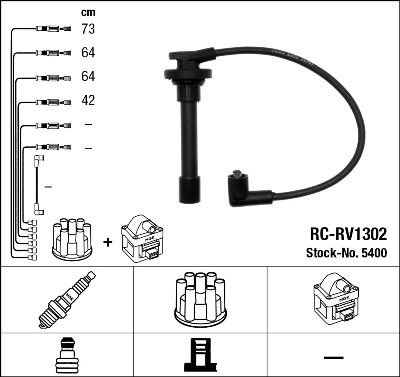 Bougiekabelset NGK 5400