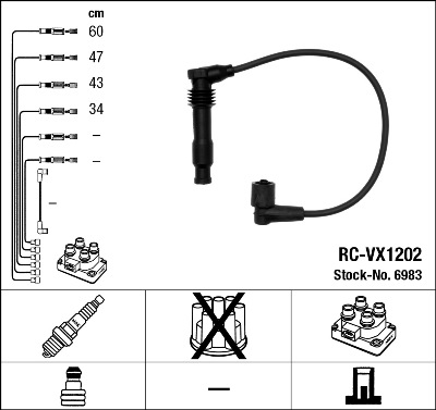 Bougiekabelset NGK 6983