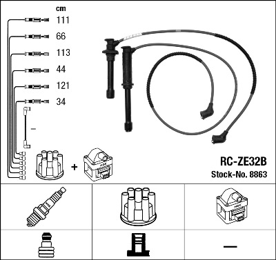 Bougiekabelset NGK 8863