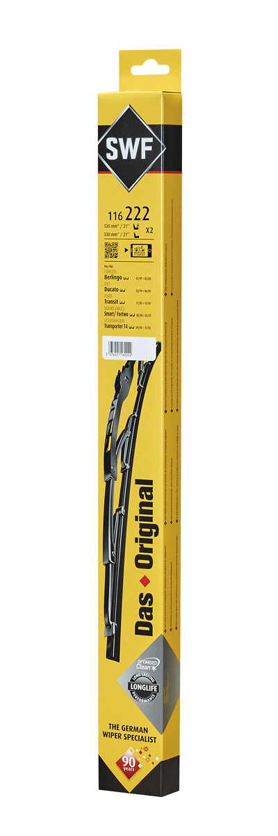 SWF Ruitenwisserblad 116222