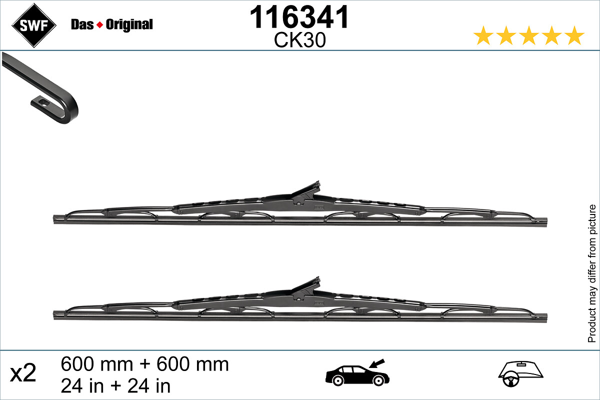 SWF Ruitenwisserblad 116341