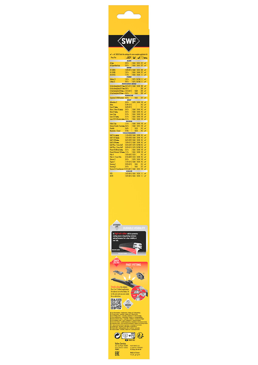 SWF Ruitenwisserblad 262232