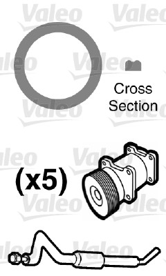 Valeo Koelmiddelbuis pakking 509550