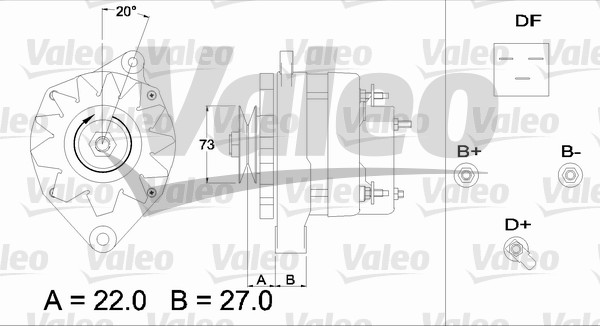 Valeo Alternator/Dynamo 433392