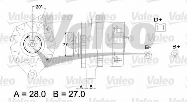 Valeo Alternator/Dynamo 433407