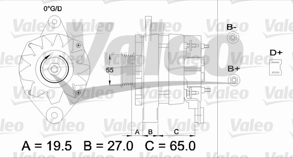 Valeo Alternator/Dynamo 433444