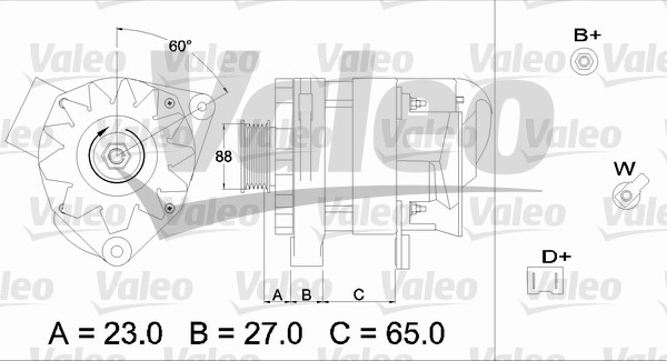 Valeo Alternator/Dynamo 433458