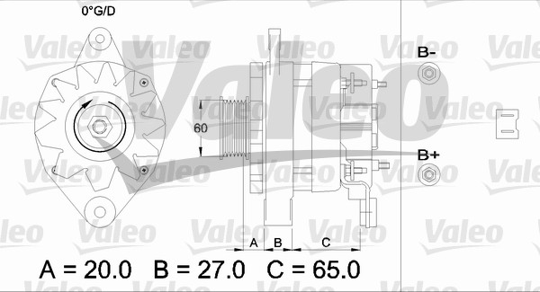 Valeo Alternator/Dynamo 433461