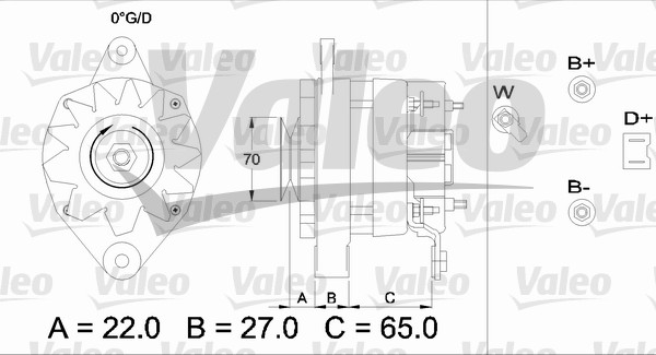 Valeo Alternator/Dynamo 433462