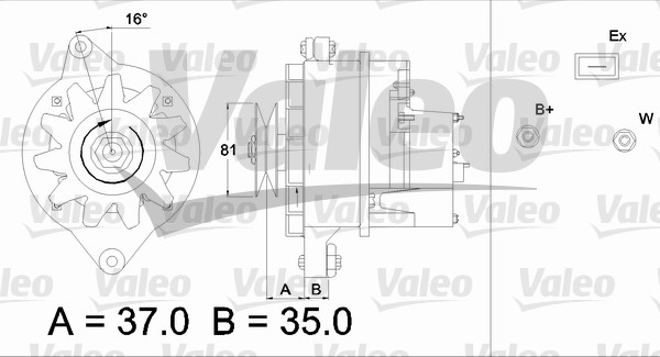 Valeo Alternator/Dynamo 433471