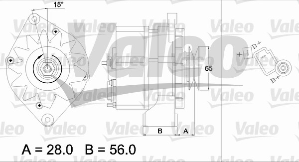 Alternator/Dynamo Valeo 436148