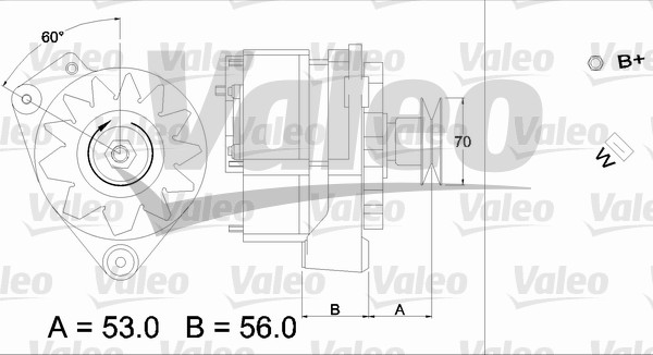 Valeo Alternator/Dynamo 436191